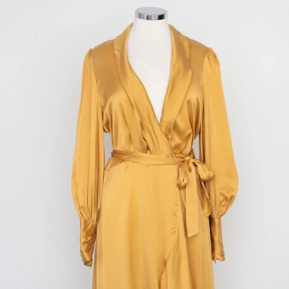 Zimmermann. Silk Wrap Midi Dress. - Picture 9 of 15